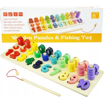 Dřevěná hračka Soter BConcept dřevěná skládačka pro učení čísel