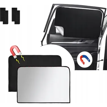 Stínítko do auta SLUNEČNÍ CLONY Zatemňovací Rohož NA OKNA DO AUTA 2 KS