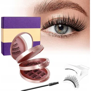 Péče o řasy a obočí Magnetické řasy 8 párů opakovaně použitelných 3D s pomocným klipem