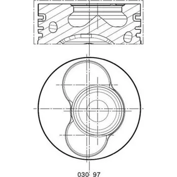 Píst motoru Píst MAHLE ORIGINAL 030 97 02