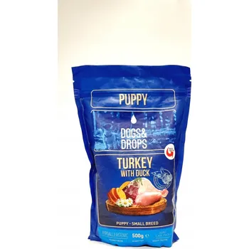 Krmivo pro psa Suché krmivo Dogs&Drops PUPPY KRŮTA s KACHNOU 2,5 kg, pro štěňata