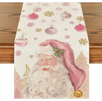 ubrus Vánoční běhoun na stůl, látková dekorace Mikuláš 40 x 240 cm