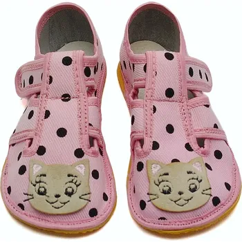 Chlapecké bačkory Barefoot bačkory RAWEKS ZUZIA Z48 Kočička Velikost: 24