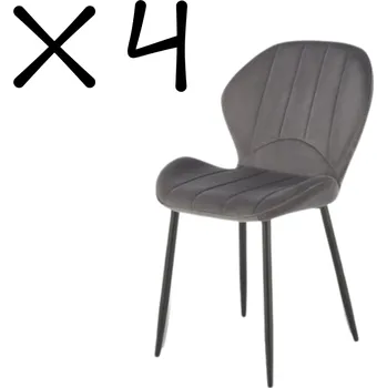 Halmar Set 4 kusy jídelní židle K538 šedá - výprodej skladu