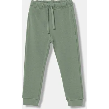 Chlapecké kalhoty Dětské bavlněné tepláky United Colors of Benetton 3J68GF027.P.Season.9BYA zelená 97X, vel. 98