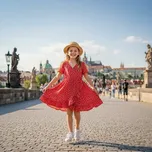 Šaty dívčí, Minoti, 14dress 34, Holka - 134/140 | 9/10let