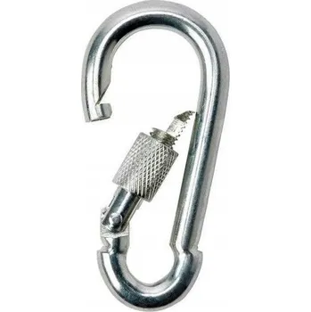 karabina OCELOVÁ KARABINA 13mm s POJISTKOU POZINK PRO LANA KARABINA SPONA