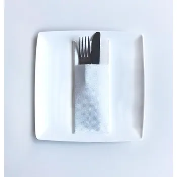 Prostěradlo Ubrousky s kapsičkou embosované 40×32cm bílé 40ks