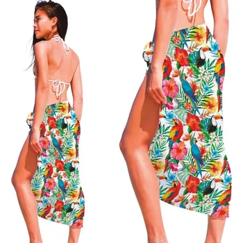 Pareo květinové dámské plážový šátek