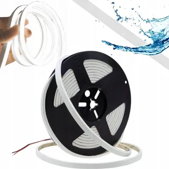 LED páska 24V Vodotěsná Neonová COB Páska Studená Bílá 9W/m 480LED/m 855lm/m IP68 5M