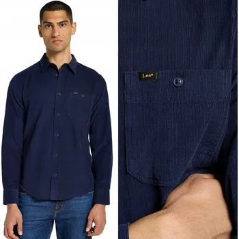 Pánská košile Lee pánská košile casual Leesure Shirt s dlouhým rukávem regular střih bavlna velikost S