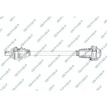 Poloosa kola Hnací hřídel - poloosa GSP 261331OL