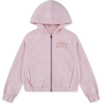 Chlapecká mikina Dětská mikina Levi's MEET AND GREET FULL ZIP HO 4EN479 růžová 03X, vel. 152