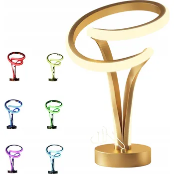 Lampička STOLNÍ LAMPA S DOTYKOVÝM OVLÁDÁNÍM, SPIRÁLOVÁ, NOČNÍ LAMPA, TEPLÁ BÍLÁ