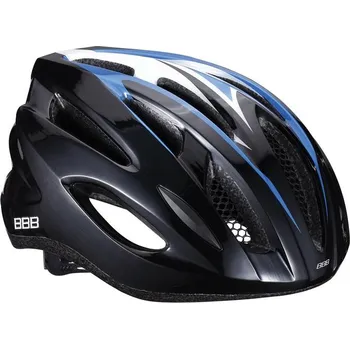 Cyklistická přilba Přilba BBB BHE-35 Condor se štítkem 2015 černo/modrá M (54-58 cm
