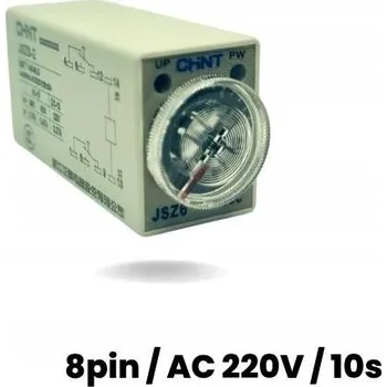 Relé Časové relé 8-pinové AC 220V, 10 s