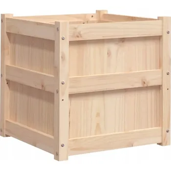 Květináč Dřevěný květináč 50x50x50 cm, borovice, neošetřený