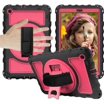 Pouzdro na mobilní telefon Pouzdro pro Samsung Galaxy Tab A 8.0" 2019 Otočný držák Růžové