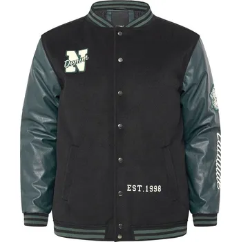 Pánská bunda Pánská sportovní univerzitní bunda 53320 koženkový rukáv 5XL - 8XL NORTH ODE-NO-53320-0099 - 7XL