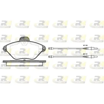 Brzdová destička Klocki hamulcowe 21632, 2439.04