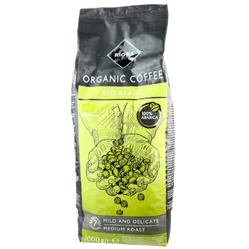 Káva Rioba BIO 100% Arabica zrnková káva 1kg
