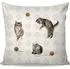 Povlak na dekorativní polštářek Matějovský Povlak na polštářek 40 x 40 cm bílý/kočky