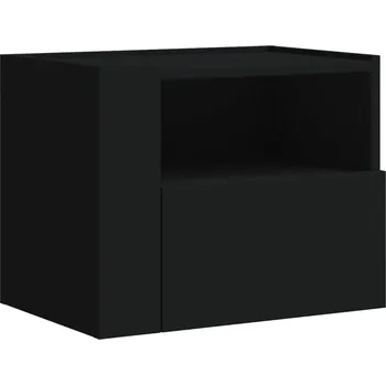 Noční stolek Nástěnný noční stolek 45x30x35 cm černý