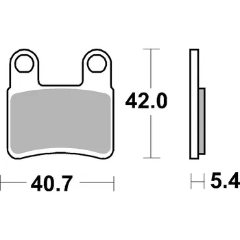 Brzdová destička Sada brzdových destiček, vždy 4 kusy v sadě BREMBO 07GR82CC