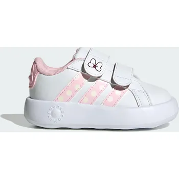 Dětská běžecká obuv ADIDAS Dětské boty Disney Minnie Mouse Grand Court 22 BÍLÁ|RŮŽOVÁ
