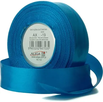 Stuha ALIGA stuha 6/32m -19 modrá hladká /4/ ,balení 4 ks 587804