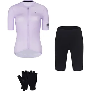 cyklistický dres RIVANELLE Cyklistický mega set - VICTORIOUS - fialová/černá