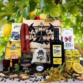 Dárkový potravinový koš Persi - Dárkové balení rumu Dead mans fingers | Dárek pro rumaře | Dárek pro chlapa