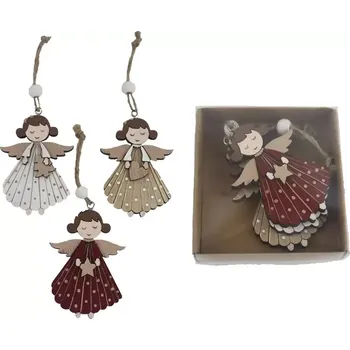 Vánoční dekorace Anděl k zavěšení, 3 ks