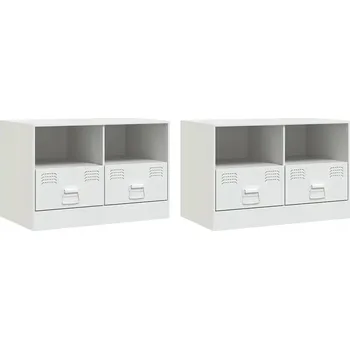 Televizní stolek TV stolek bílý 67x39x44 cm