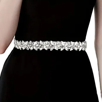 Opasek Pásek k šatům s kamínky na stuze – svatba , večerní, maturitní P1