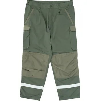 Kalhoty pro leteckého mechanika FRANCOUZSKÉ reflexní pruhy ZELENÉ Kalhoty pro leteckého mechanika FRANCOUZSKÉ reflexní pruhy ZELENÉ vel. 168/88-92