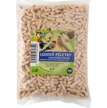 Krmivo pro ptáka Underground Food CZ Lojové peletky s moučným červem UGF 500g