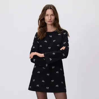 Dámské šaty Reserved - Mini šaty - černý - XV493-99X - XV493-99X-XS