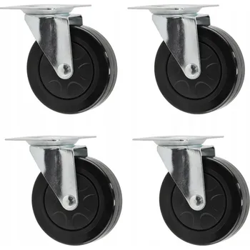 Pojezdové kolečko CROWNMAN Otočná gumová nábytková kolečka 5" - 4 ks