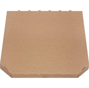 Jednorázové nádobí Krabice na pizzu 32x32x3cm mvl hnědá - 100 ks