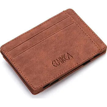 Peněženka Malá pánská peněženka – zip, kapsa na mince, držák karet Barva (Varianta): Hnědá