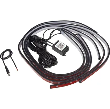 LED páska 95RGB-SET07-02 LED podsvětlení vnitřní/vnější RGB 12V, bluetooth, 4 pásky