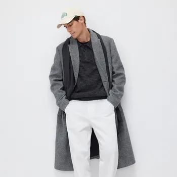 Dámský kabát Reserved - Kabát ze směsi vlny - středně šedá - 7150H-85P - 7150H-85P-XXL