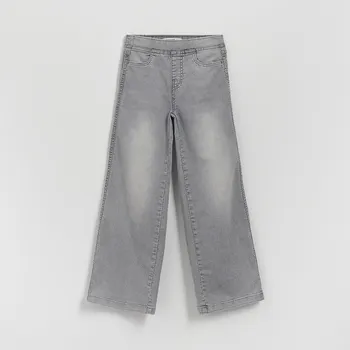 Dívčí džíny Reserved - Pružné džíny wide leg - světle šedá - 613FZ-09J - 613FZ-09J-116