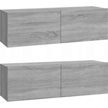 Televizní stolek TV stolek 100x30x30 cm šedý dub sonoma