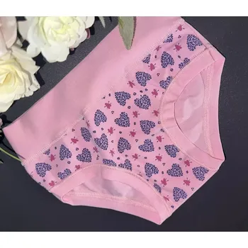 Dívčí spodní prádlo Dívčí kalhotky ALVADA B9614 pink 6 (Velikost 116)