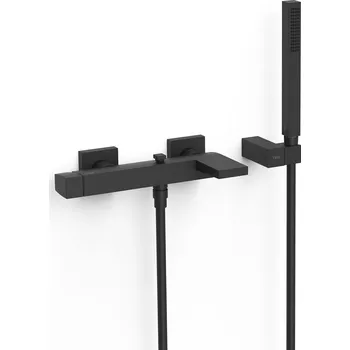 Vodovodní baterie Nástěnná vanová baterie TRES Slim Exclusive černá