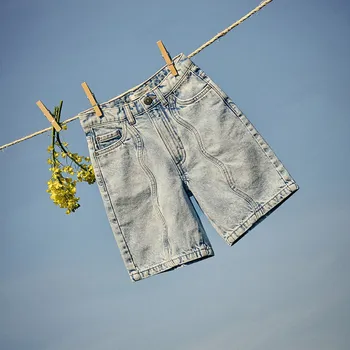 Dívčí sukně Reserved - Džínové kraťasy bermudy - modrá - 702DU-05J - 702DU-05J-158