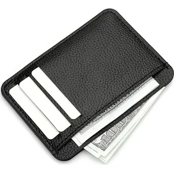 Ultra tenká peněženka – PU kůže, kapsa na karty Barva (Varianta): k3271 Black