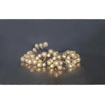 Vánoční dekorace Star trading Světelný LED řetěz BERRY 50xLED 2400K, 49lm D.5m